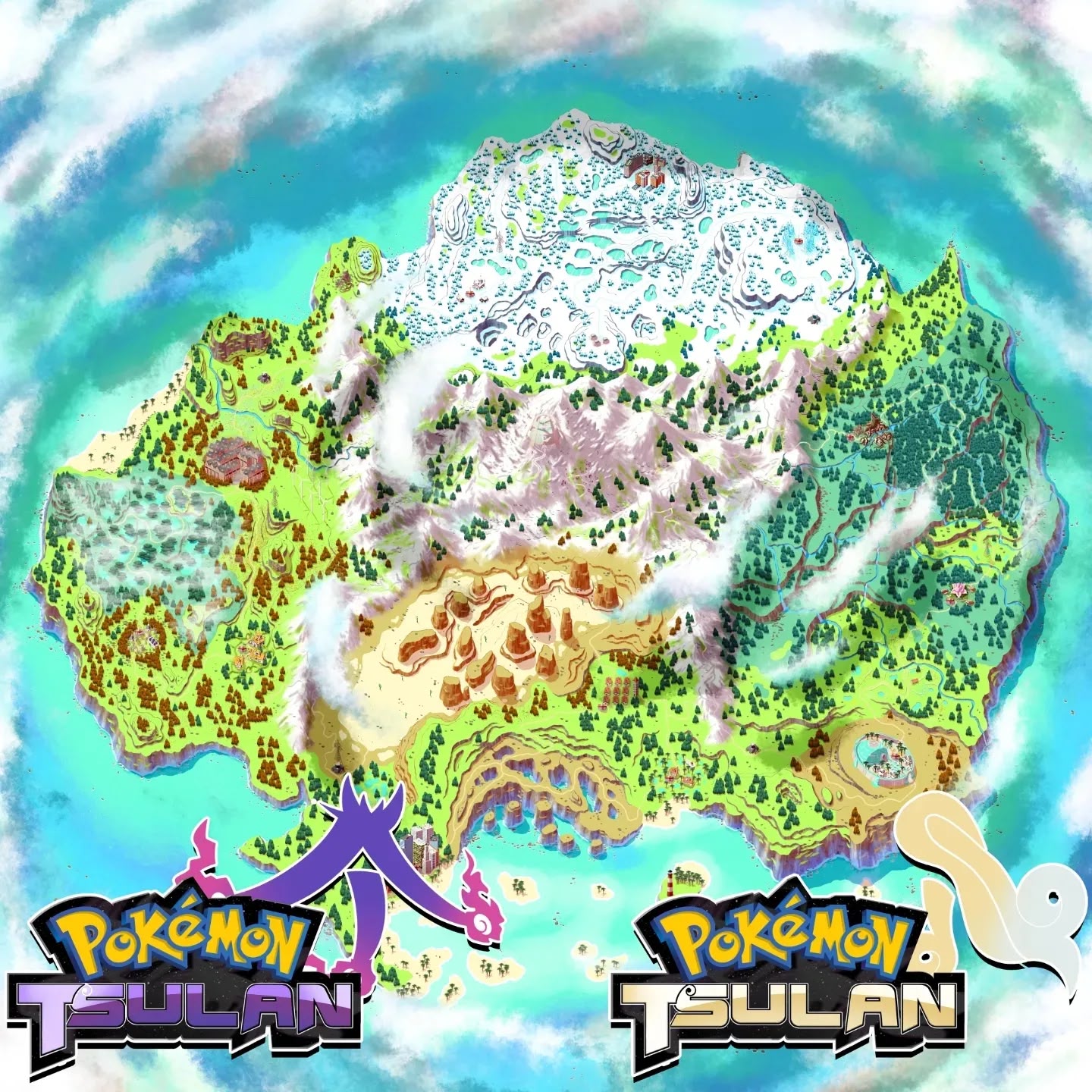 Pokemon Tsulan map